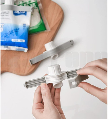 Marrone NA Medium Plastic Food Bag Leakage Seal Clip(Set of 2, Grey)