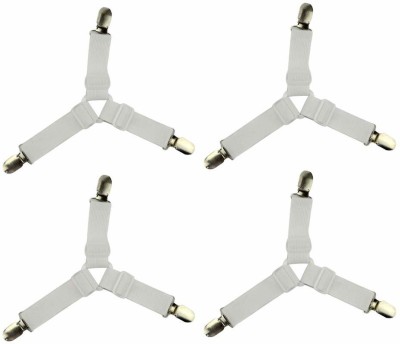 Onprix 4 Medium Polyester Safety Lock(Set of 4, White)
