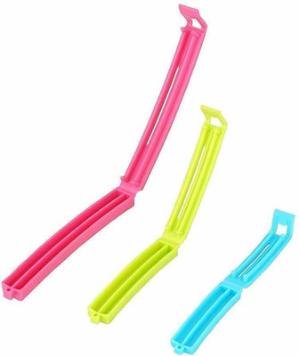 Zurix Bag Clip Small, Medium, Large PLastic FOOD SEALER(Set of 3, Multicolor)