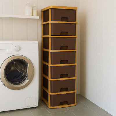 MAXTID 7 Compartments Plastic PP(Brown)