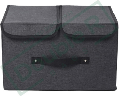 SHIBUI Storage Bins with Lids Large Foldable Storage Boxes Bins Double Lids Closet Divider(Nylon)