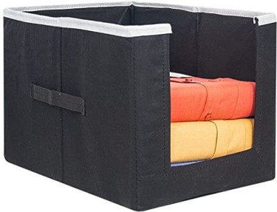 whitekrafts Shelf Shirt Organizers (Black) pack of 1 pcs Drawer Divider(Fabric)