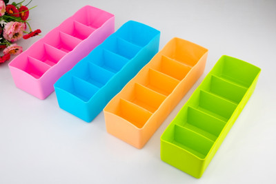 FORWAY Multipurpose Storage Drawer Organiser Socks Organiser Drawer Divider(Plastic)