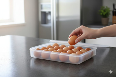 MAXTID 24 Grid Egg Basket Tray Plastic Kitchen Trolley(DIY(Do-It-Yourself))