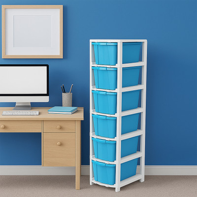 MAXTID 6 Compartments Plastic PP(Blue)