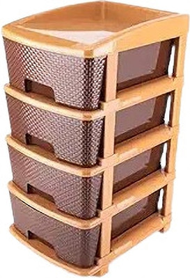 ELIGHTWAY MART 4 Compartments Drawer Type Drawer Divider(Plastic)