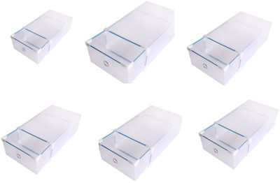 zvonko 6pcs Storage Boxes for Shoes Storage Extendable Drawers Shoe Rack Drawer Divider(Plastic)