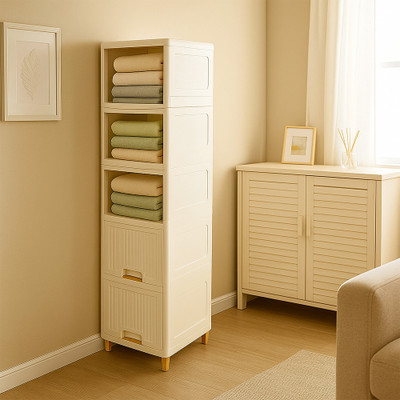 Vidroh 5 Compartments Plastic All(White)