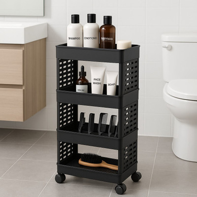 Surety for Safety 4 Compartments Plastic PP(Black)