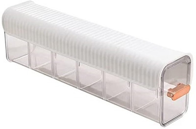Home Cloud Drawer Socks Organizer Divider, Wall Mount 6 Cell Drawer Storage Boxes Closet Divider(Plastic)