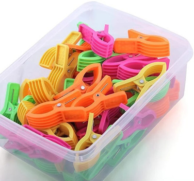MFD RAINBOW HEAVY DUTY VERY STRONG CLIP WITH UNIQUE DESIGEN Plastic Cloth Clips(Multicolor Pack of 30)