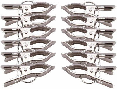 Anne-kee 12 PCs cloth clip hanger pegs Steel Scarf Pack of 12 Hangers For  Scarf(Steel)