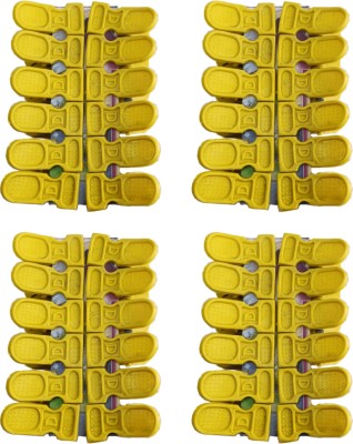 VarietyZone Variety Zone Cloth Drying Plastic Cloth Clips(Yellow Pack of 48)