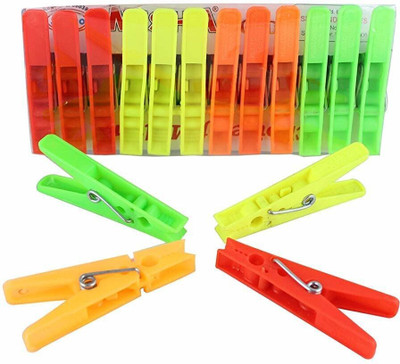 DP COLLECTION Choth Chimti Pack of 24 Plastic Cloth Clips(Multicolor Pack of 24)