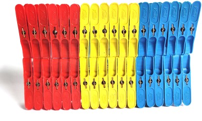 VarietyZone Multipurpose 48 Pcs Cloth Clips | Cloth Hanging Pins Plastic Cloth Clips(Multicolor Pack of 48)