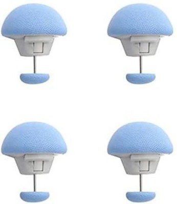 olwick Mushroom Shape Duvet Clips, Non-Slip Cover Fixator, Comforter Quilt Holder Cotton Cloth Clips(Blue Pack of 4)