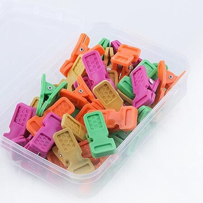 MFD Plastic Cloth Clips(Multicolor Pack of 60)