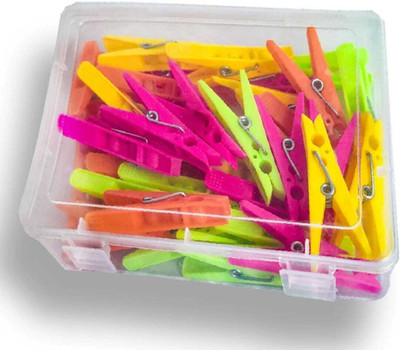 RT GLOBAL CLOTH CLIPS Plastic Cloth Clips(Multicolor Pack of 24)