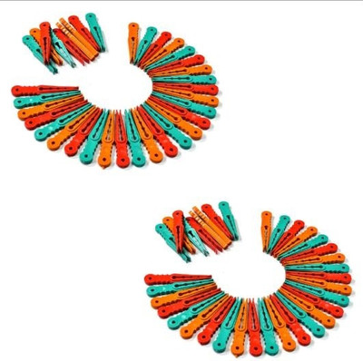 DeoDap Plastic Cloth Clips(Multicolor Pack of 2)