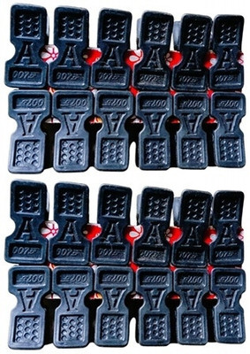 LUKOOG Black-24pcs Plastic Cloth Clips(Black Pack of 12)