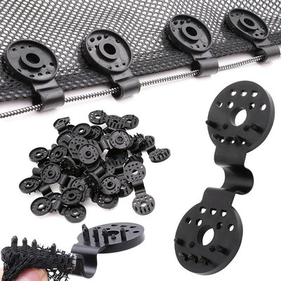Aurum Aura Shade Cloth Clips Heavy Duty Lock Grip Clip - Anti Bird Netting Shade Cloth Clip Plastic Cloth Clips(Black Pack of 20)