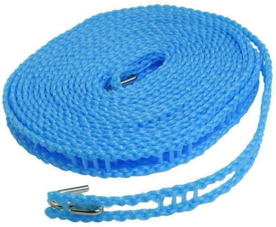 Aonezone 5 Meters Windproof Anti-Slip Clothes Washing Line Drying Nylon Rope Nylon Retractable Clothesline(5 m)