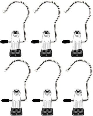 Krinus Heavy Duty Stainless Steel Closet Pins Pegs Set of 6 Stainless Steel Cloth Clips(Multicolor Pack of 6)