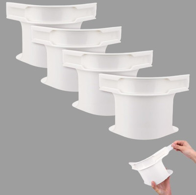 EMAILYA RETAILS Bed Sheet Holders – Heavy-Duty Grippers & Mattress Straps (Set of 4) Plastic Cloth Clips(White Pack of 4)