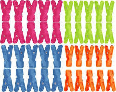 MFD Plastic Cloth Clips(Multicolor Pack of 40)