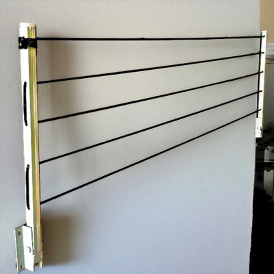 RALVO Steel Wall Cloth Dryer Stand With 50 feet rope / 170 kg load capacity / Best clothes drying stand / 5T-hgr-11(5 Tier)