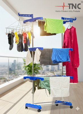 TNC Steel, Plastic Floor Cloth Dryer Stand ECO-B13TR(3 Tier)