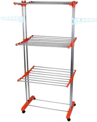 NIJAP Steel Floor Cloth Dryer Stand NP_A-2-0 Dry cloth stand(4 Tier)