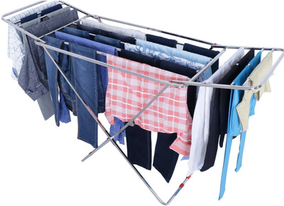 PROJAIN STEEL Steel Floor Cloth Dryer Stand Stainless Steel Foldable for Drying Clothes(1 Tier)