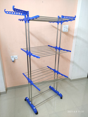 TNC Steel Floor Cloth Dryer Stand T-CDS-3TIER-B2SS-0126(4 Tier)