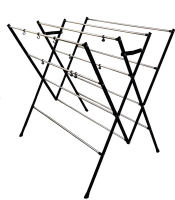 DRY LINE Steel Floor Cloth Dryer Stand FOLDING WITH STAINLESS RODS-RUST PROOF(4 Tier)