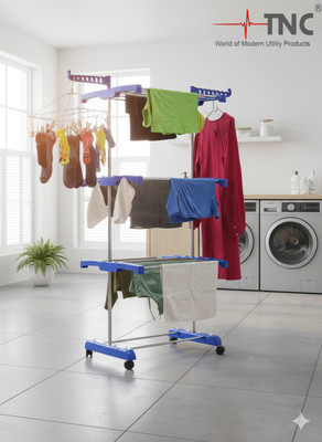 TNC Steel, Plastic Floor Cloth Dryer Stand ECO-O13T-001(3 Tier)