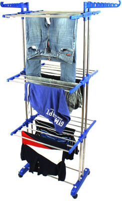 TNC Steel Floor Cloth Dryer Stand SS2POLLBS1(3 Tier)