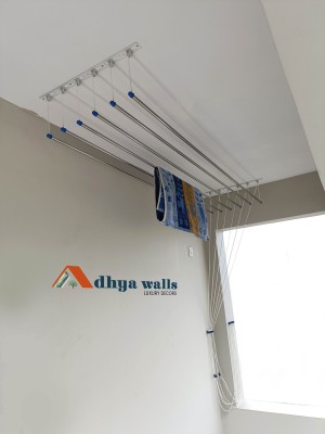 ADHYAWALLS Steel Ceiling Cloth Dryer Stand AW DCHS 01(1 Tier)