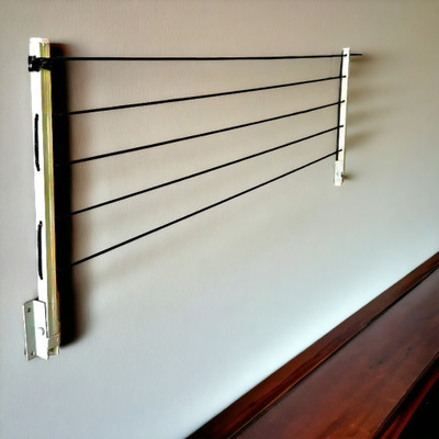 RALVO Steel Wall Cloth Dryer Stand With 50 feet rope / 170 kg load capacity / Best clothes drying stand / 5T-hgr-13(5 Tier)
