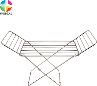 Unizone Steel, Plastic, Aluminium Floor Cloth Dryer Stand Cloth Stand for Drying Palang 12 Month Warranty(1 Tier)
