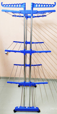 TNC Steel Floor Cloth Dryer Stand T-CDS-3TIER-B2SS-0152(4 Tier)