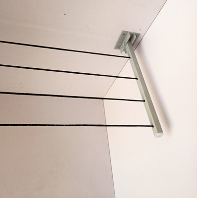 Roborich Steel Wall Cloth Dryer Stand 4T-WHITE-WALL-MOUNT-A007(4 Tier)