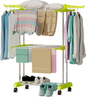 LivingBasics Steel Floor Cloth Dryer Stand LP_2L_001(2 Tier)