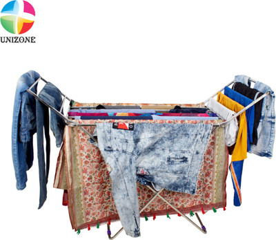 Unizone Steel Floor Cloth Dryer Stand 12 Month Warranty Foldable(1 Tier)