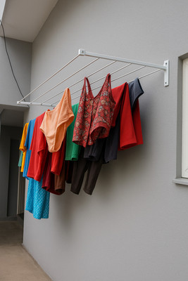 Radhe Kripa Entp Steel Wall Cloth Dryer Stand 60(5 Tier)