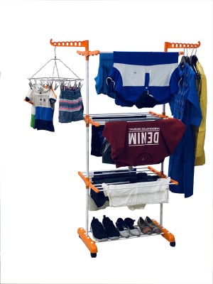 TNC Steel Floor Cloth Dryer Stand O1MS-0001(3 Tier)