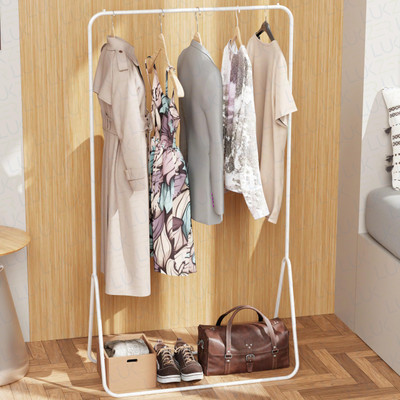 lukzer Steel Floor Cloth Dryer Stand 1 RAIL White(1 Tier)