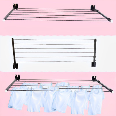 Limpolex Steel Wall Cloth Dryer Stand 6T-WMT-BLK-36(5 Tier)
