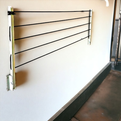 RALVO Steel Wall Cloth Dryer Stand With 50 feet rope / 170 kg load capacity / Best clothes drying stand / 5T-hgr-15(5 Tier)