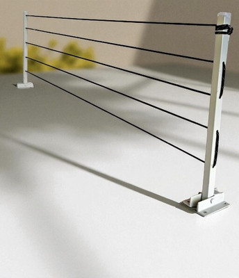 Roborich Steel Wall Cloth Dryer Stand Steel Wall Cloth Dryer Stand 5T-WHITE-WALL-MOUNT 682(5 Tier)